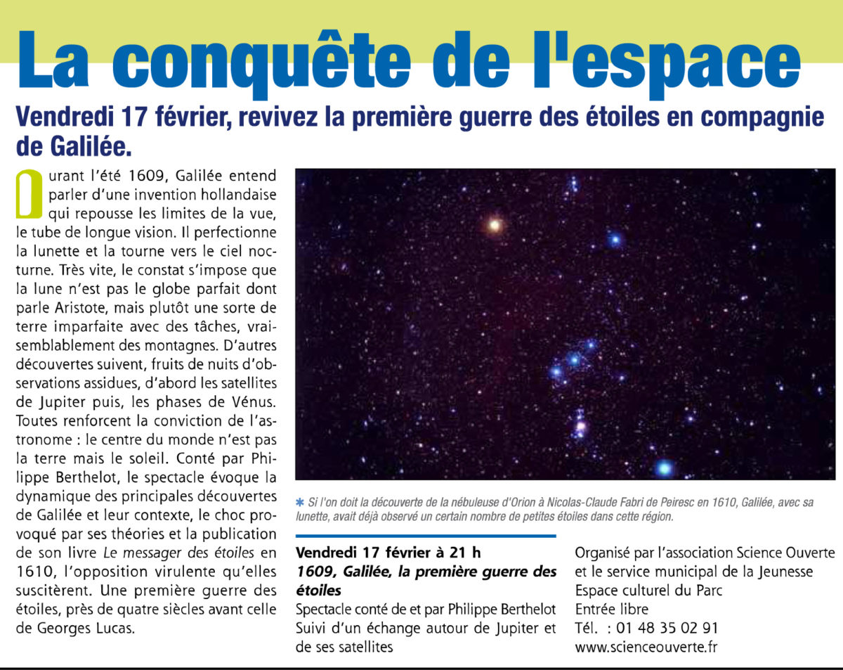 La conquête de l'espace, février 2012